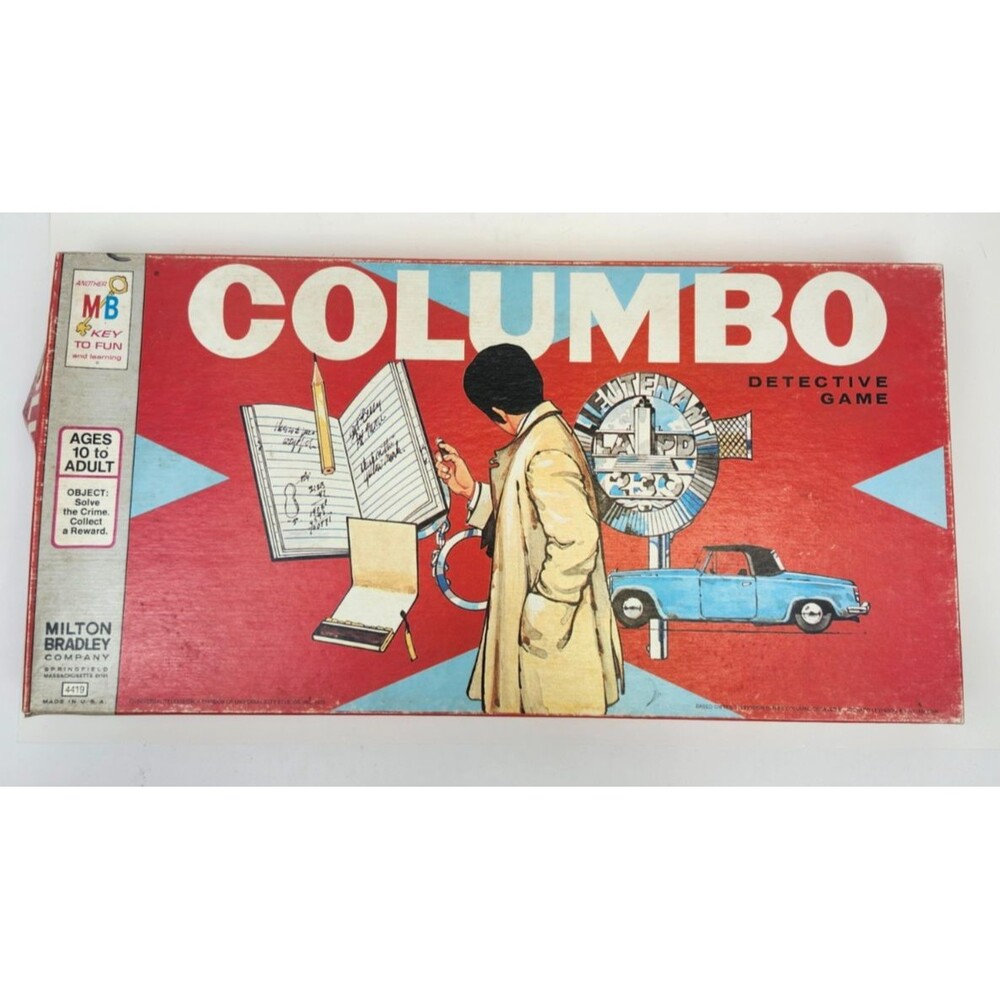 Columbo Detective Game 1974 Milton Bradley Board Game Complete Vintage